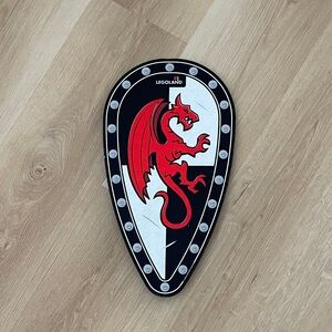 Legoland Black and Red Dragon Shield